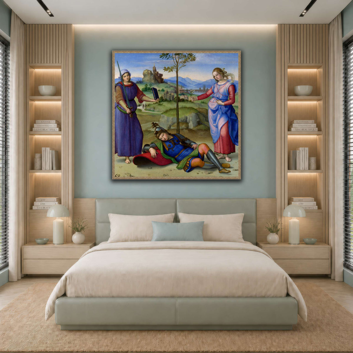 Raffaello_Sanzio_Sueño_del_Caballero cool-bedroom