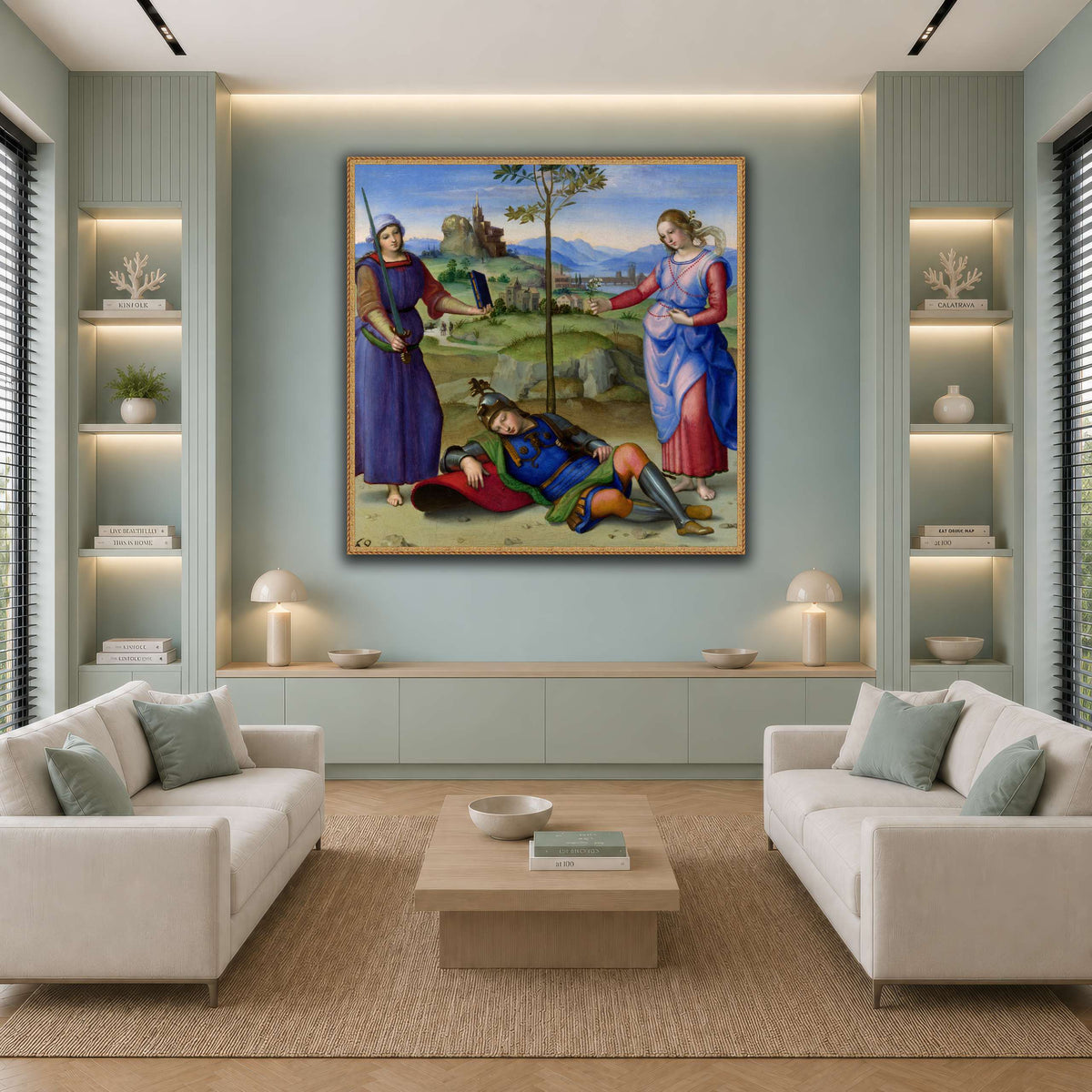 Raffaello_Sanzio_Sueño_del_Caballero cool-living room
