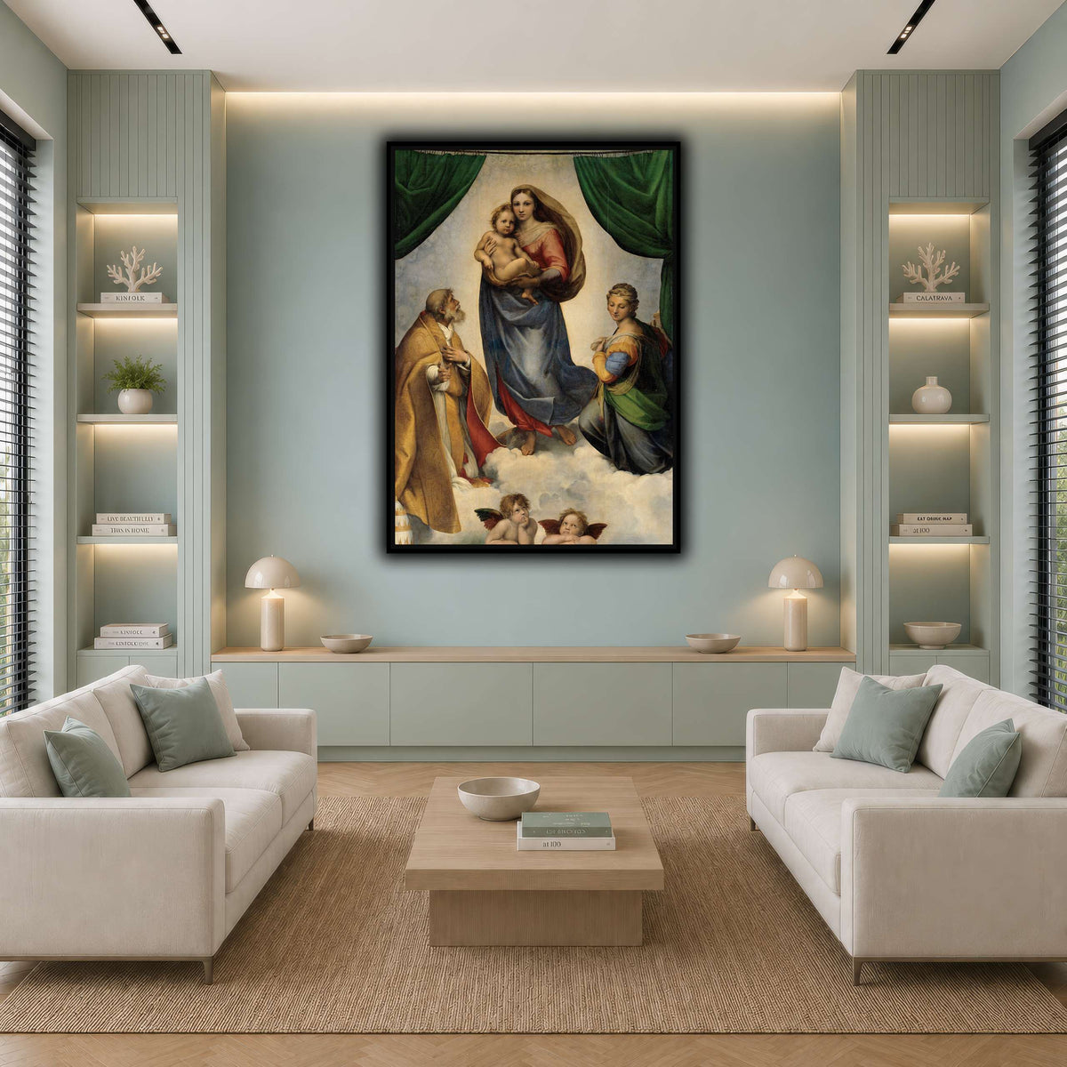 Raffaello_Sanzio_The_Sistine_Madonna cool-living room