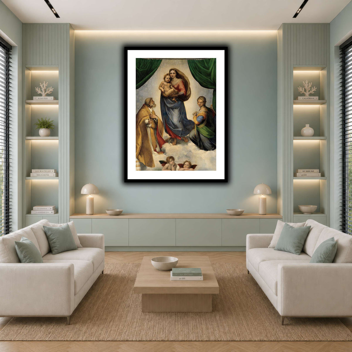 Raffaello_Sanzio_The_Sistine_Madonna cool-living room