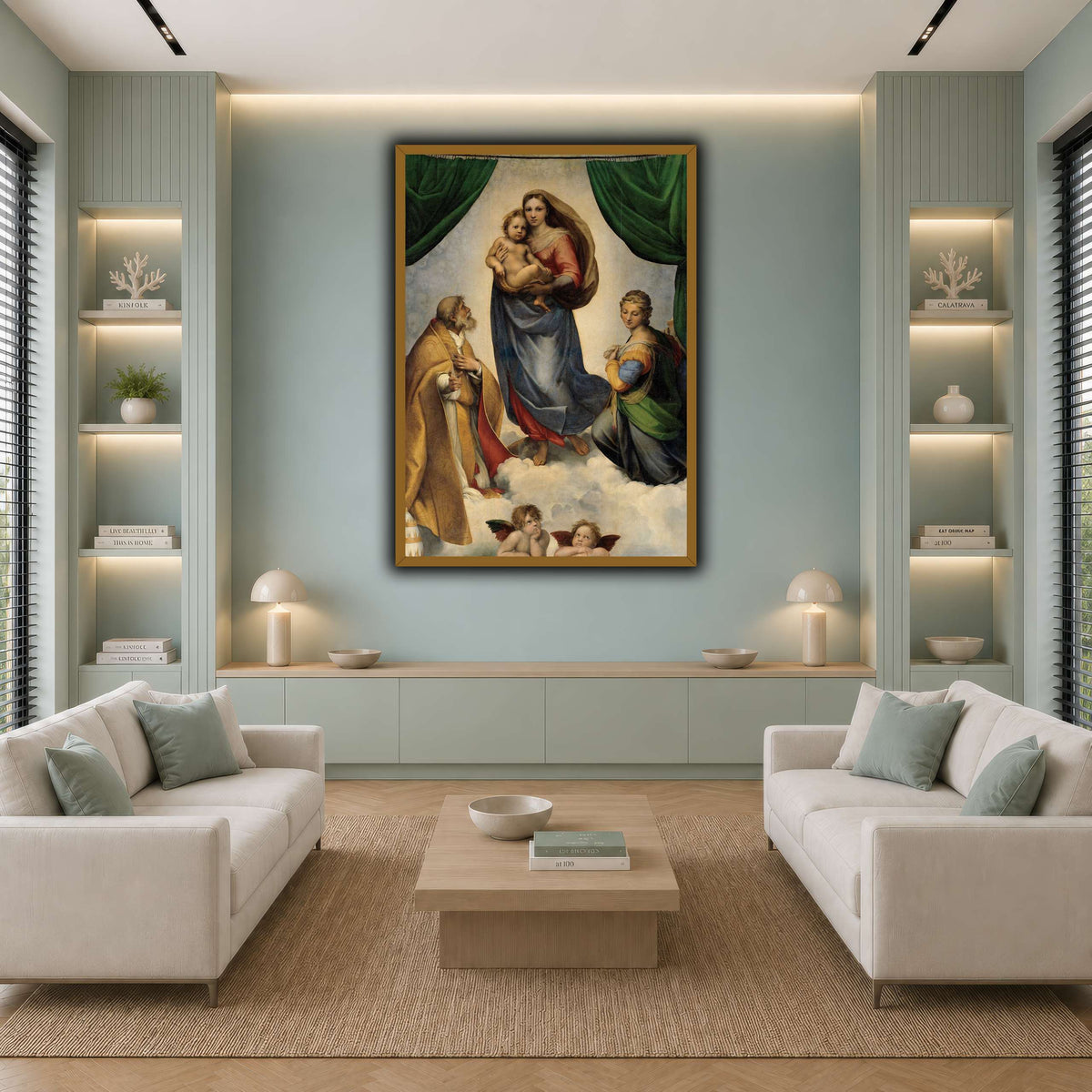 Raffaello_Sanzio_The_Sistine_Madonna cool-living room