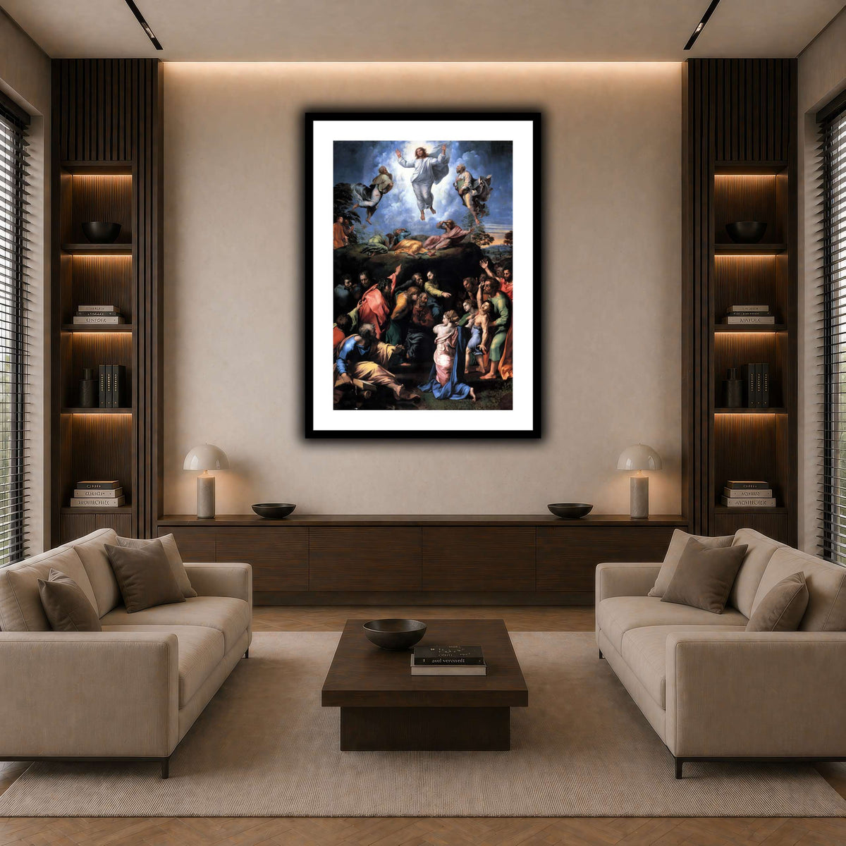 Raffaello_Sanzio_Transfiguration dark neutral-living room