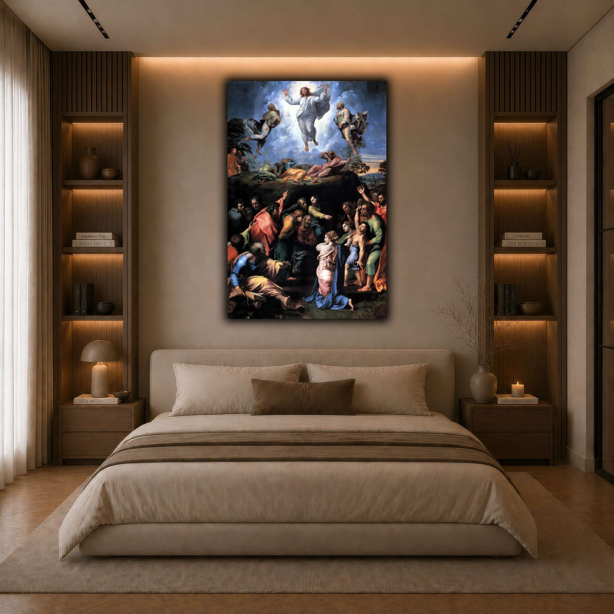 Raffaello_Sanzio_Transfiguration dark neutral-bedroom