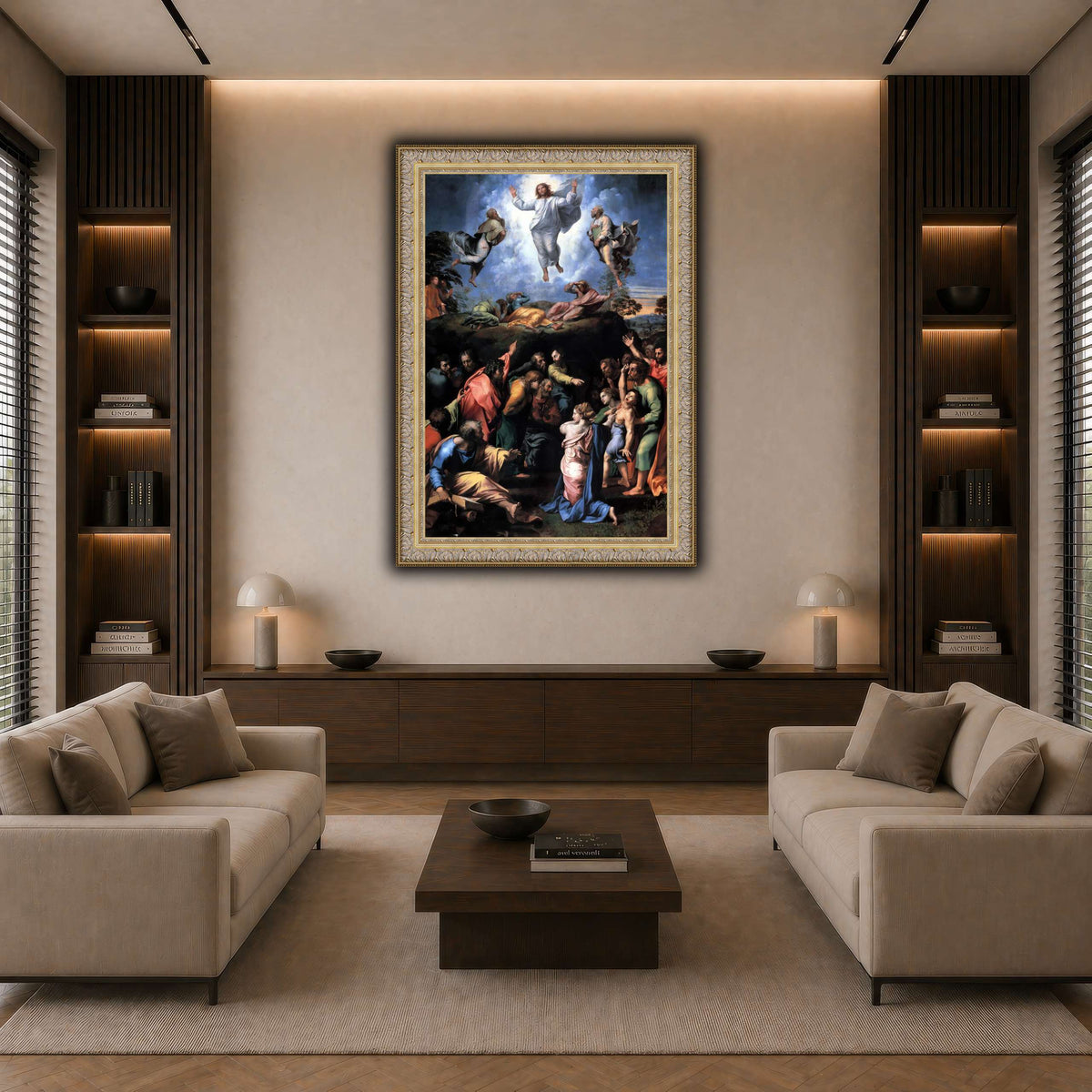 Raffaello_Sanzio_Transfiguration dark neutral-living room