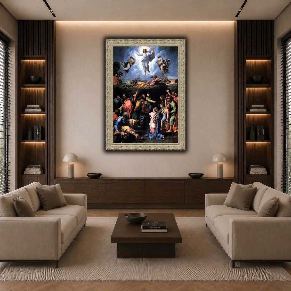 Raffaello_Sanzio_Transfiguration dark neutral-living room