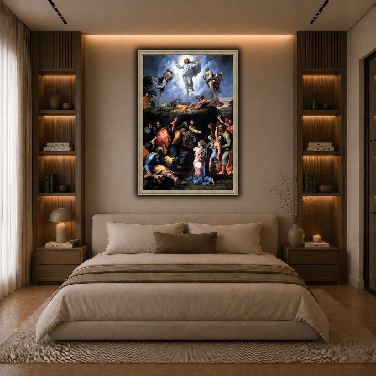 Raffaello_Sanzio_Transfiguration dark neutral-bedroom