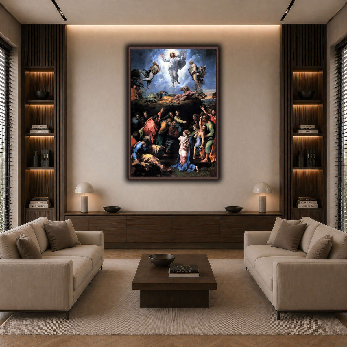 Raffaello_Sanzio_Transfiguration dark neutral-living room