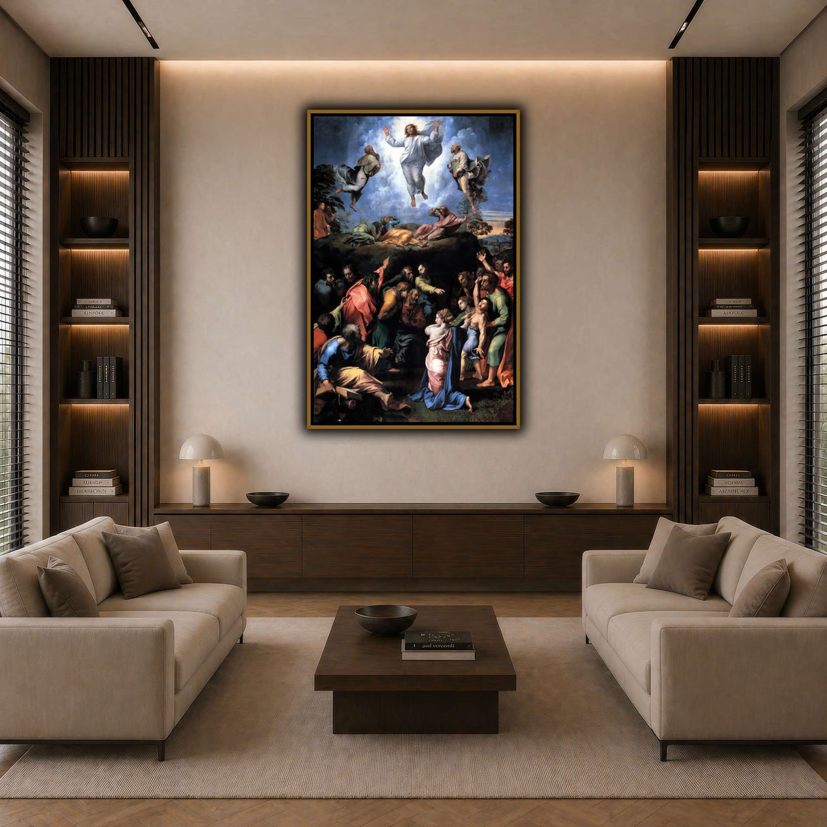 Raffaello_Sanzio_Transfiguration dark neutral-living room