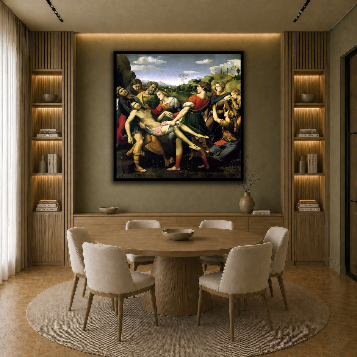 Raffaello_Sanzio_deposizione earth-dining room