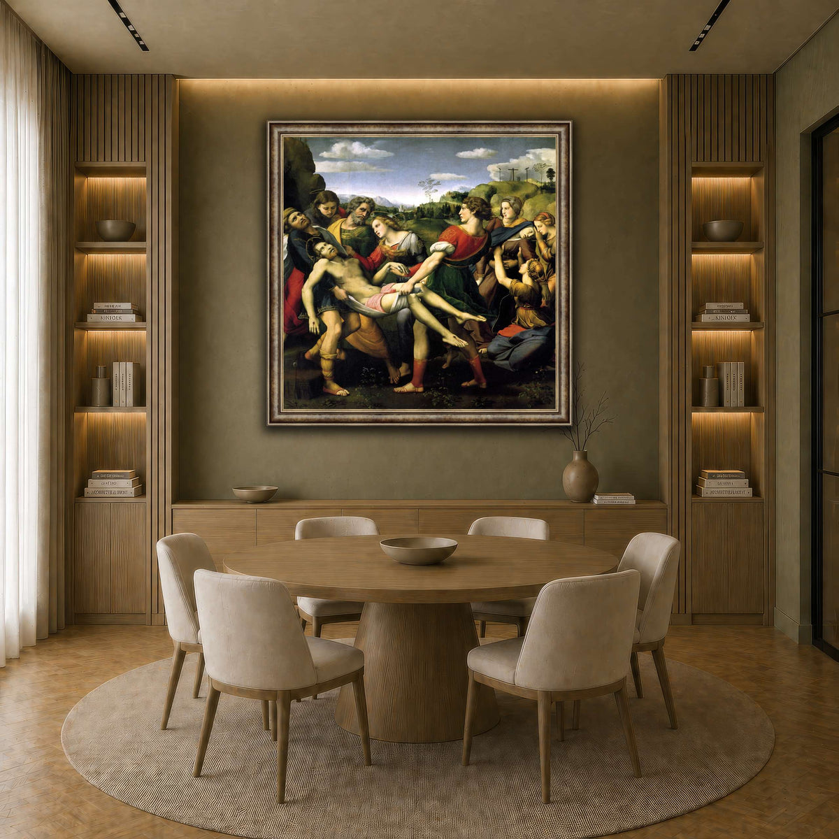 Raffaello_Sanzio_deposizione earth-dining room