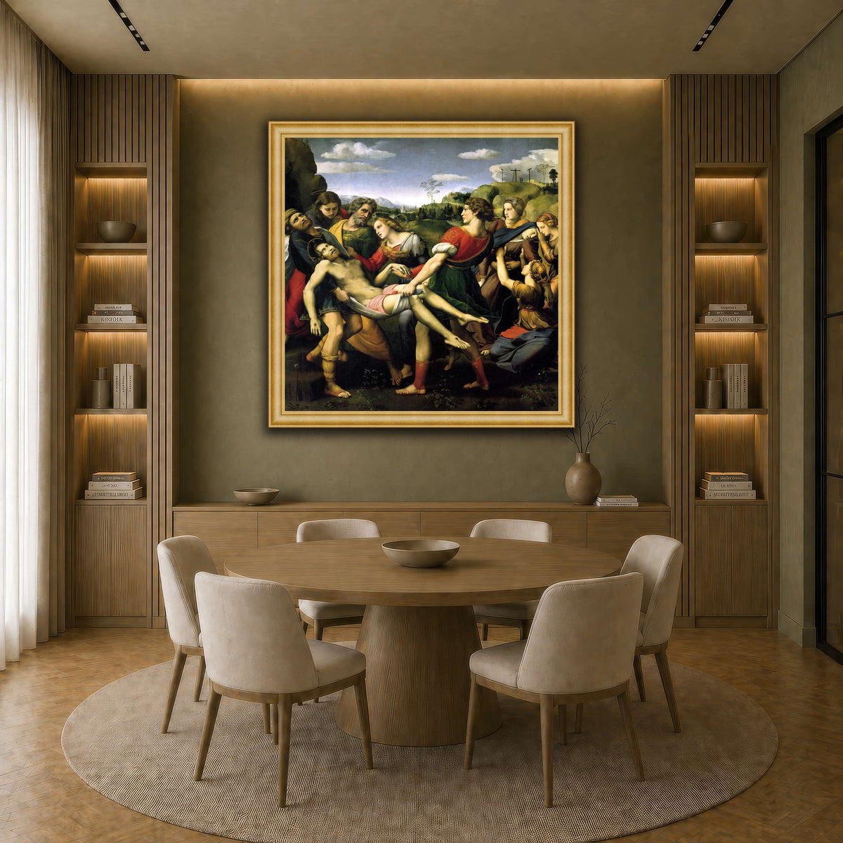 Raffaello_Sanzio_deposizione earth-dining room