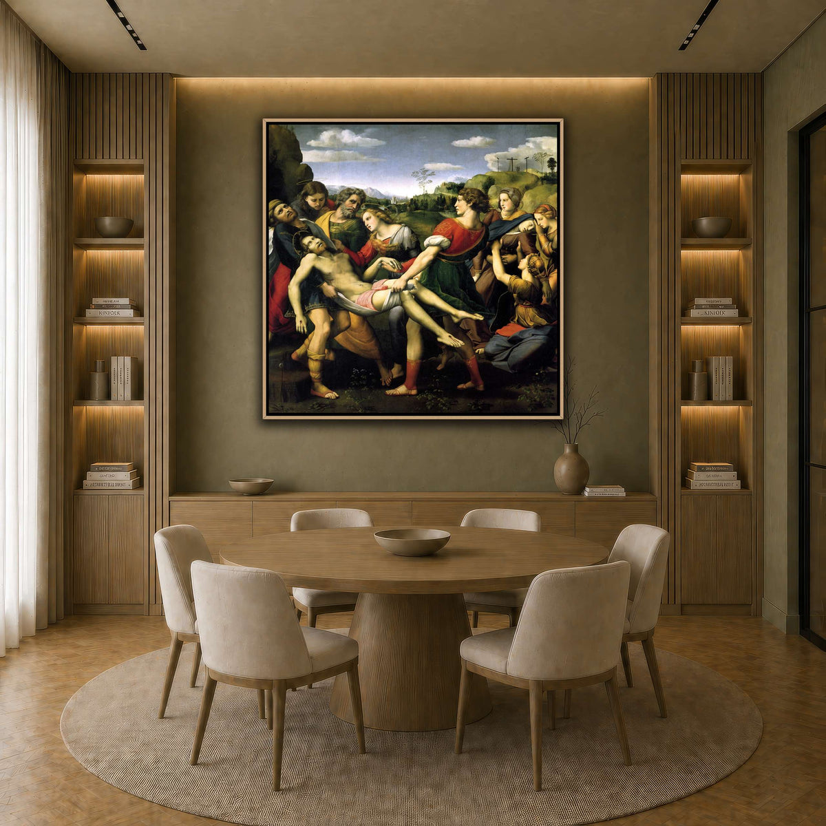 Raffaello_Sanzio_deposizione earth-dining room