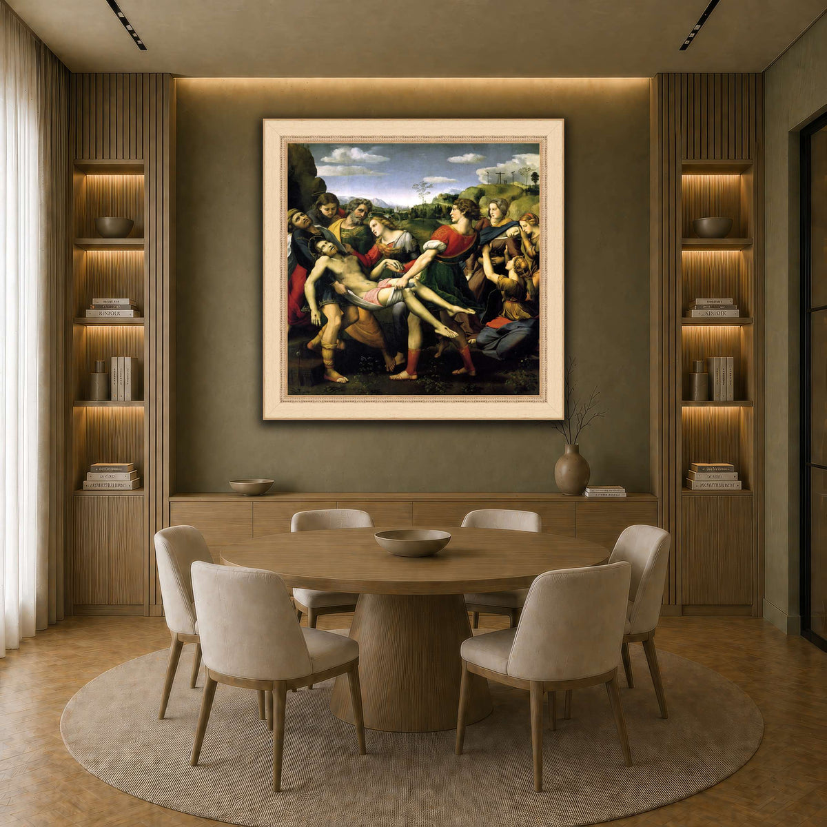 Raffaello_Sanzio_deposizione earth-dining room