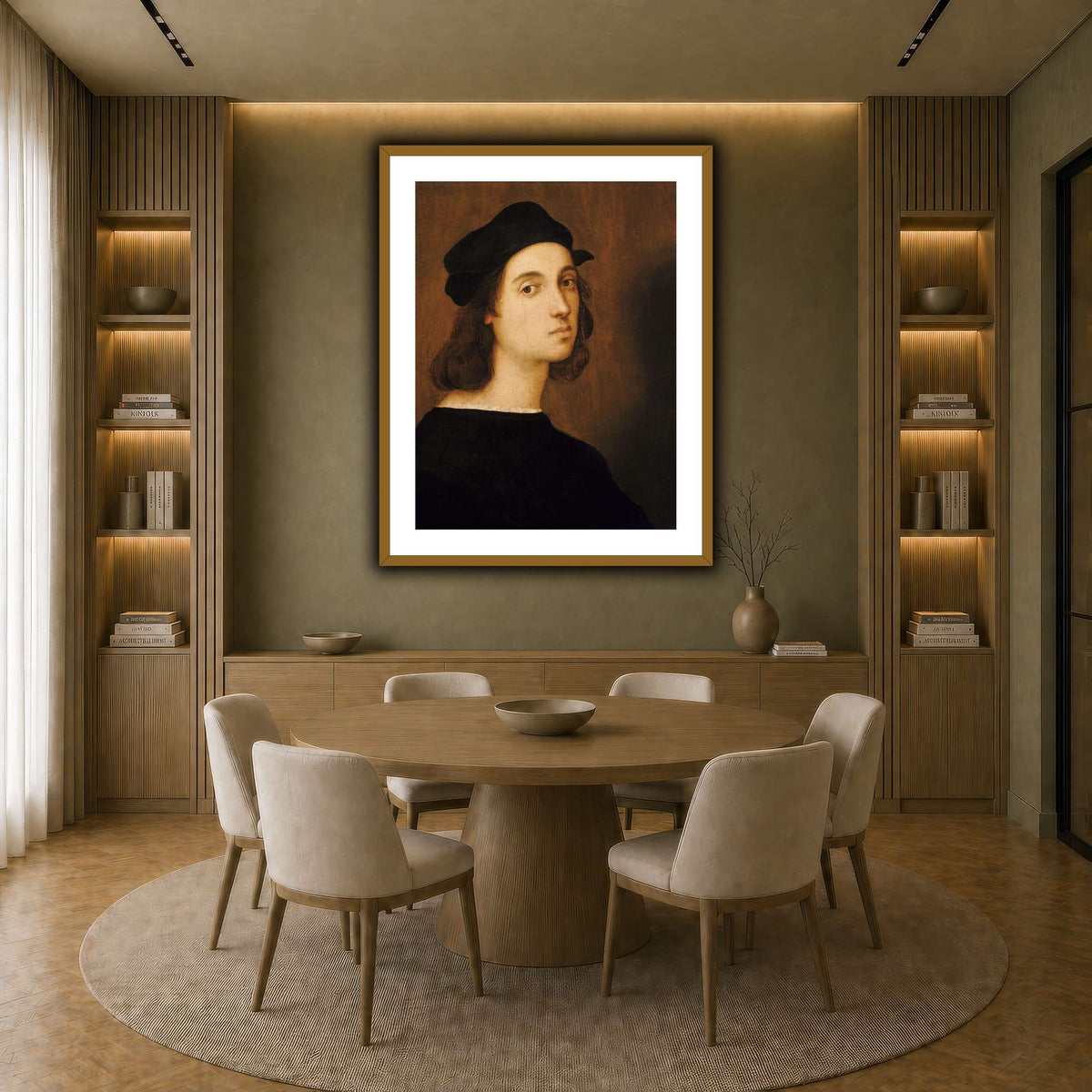 Raffaello_Sanzio_self_portrait earth-dining room