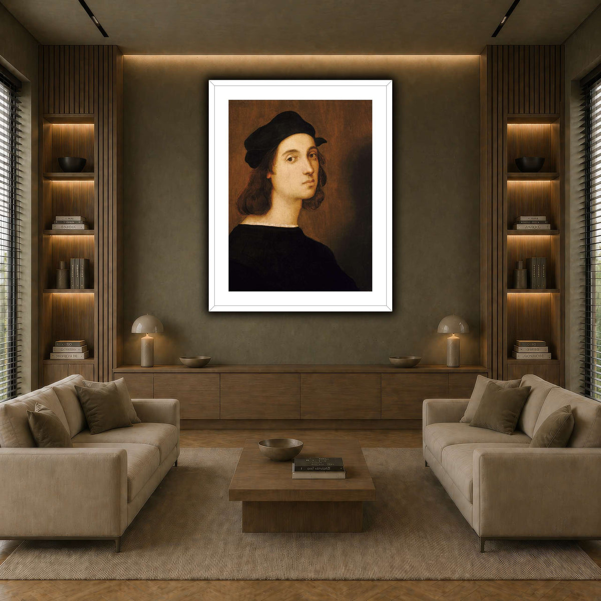 Raffaello_Sanzio_self_portrait earth-living room