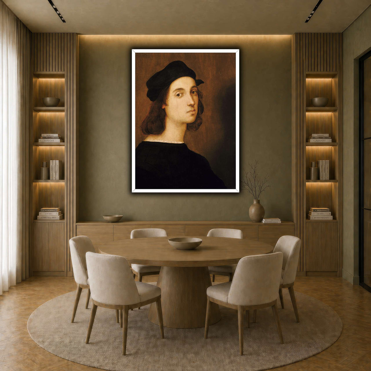 Raffaello_Sanzio_self_portrait earth-dining room