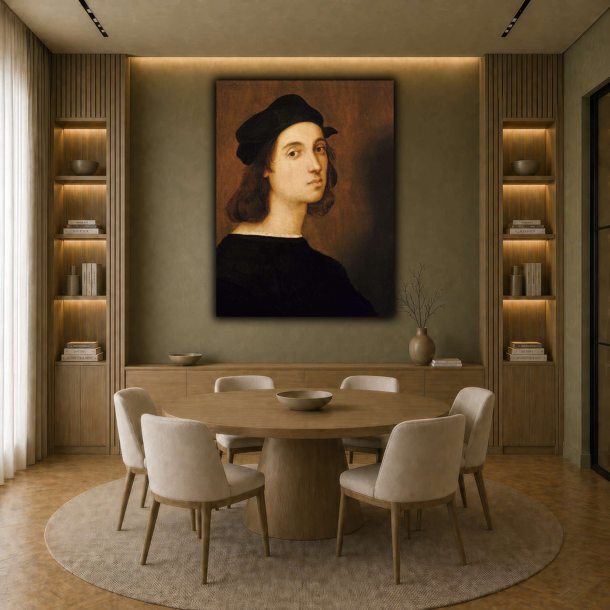 Raffaello_Sanzio_self_portrait earth-dining room