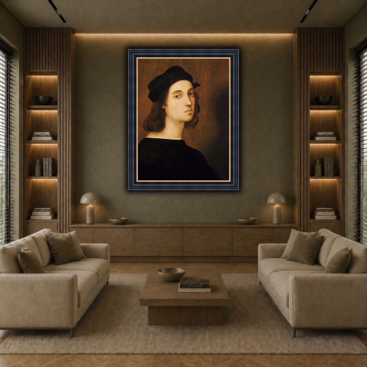 Raffaello_Sanzio_self_portrait earth-living room