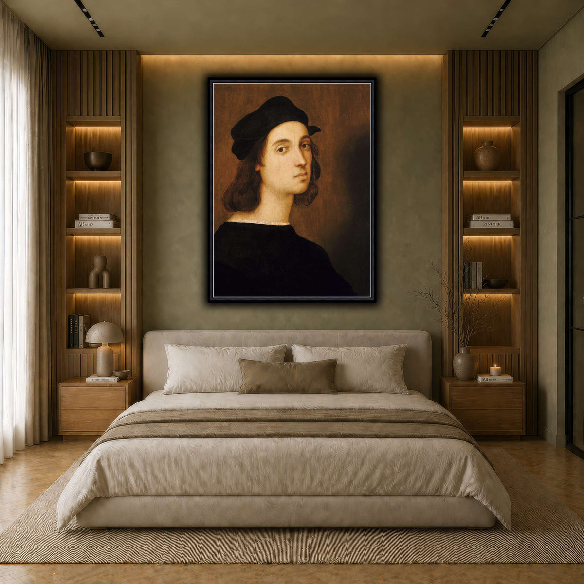 Raffaello_Sanzio_self_portrait earth-bedroom