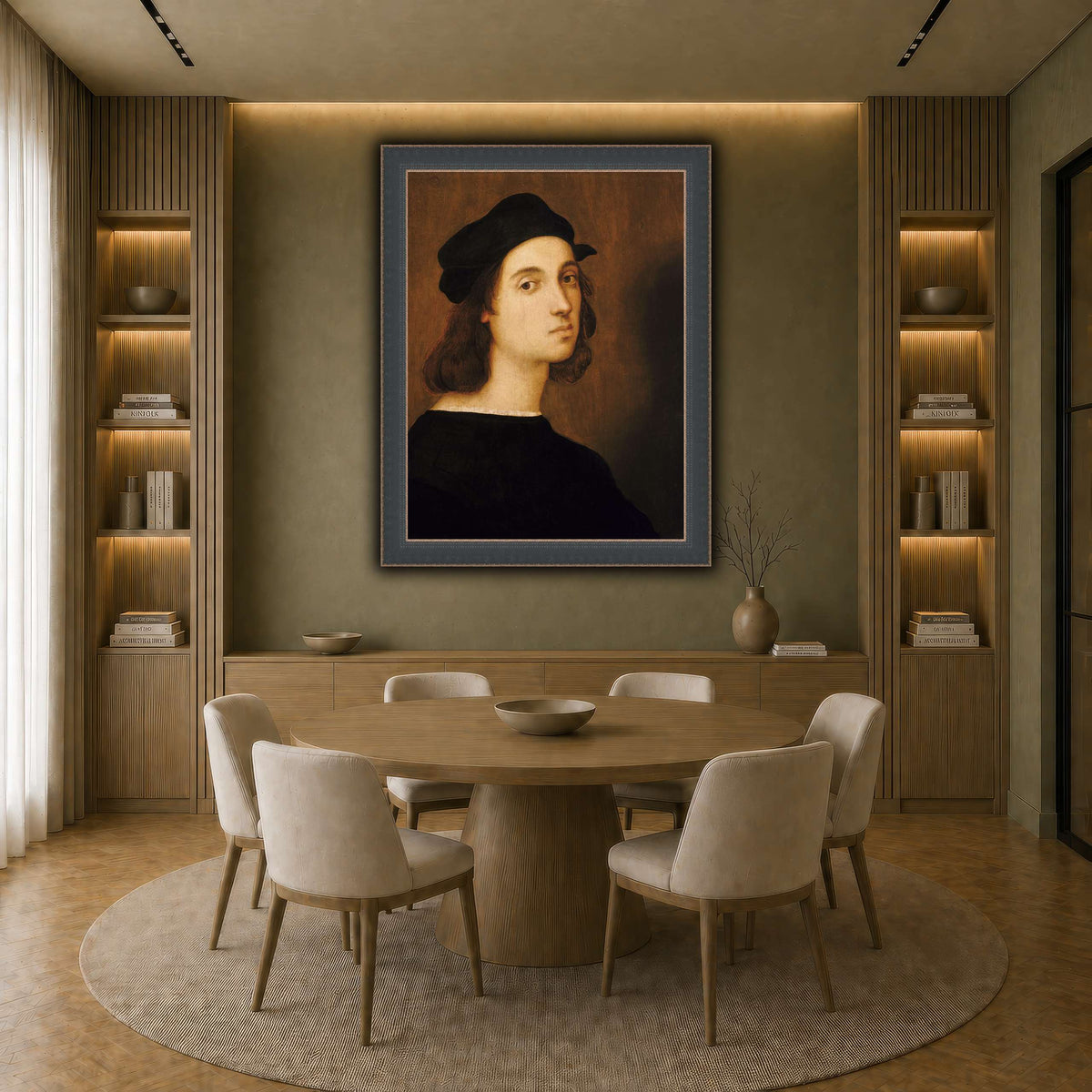 Raffaello_Sanzio_self_portrait earth-dining room