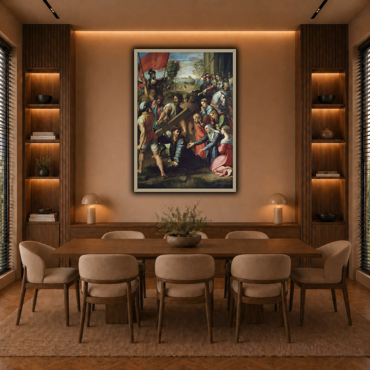 Raphael_Christ_Falling_on_the_Way_to_Calvary warm-dining room