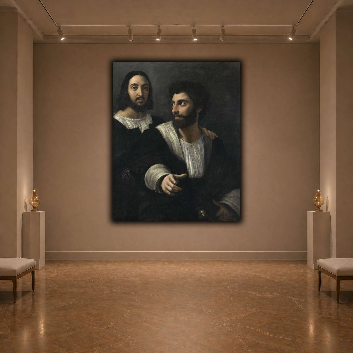 Raphael_self_portrait_with_a_friend dark neutral-agallery