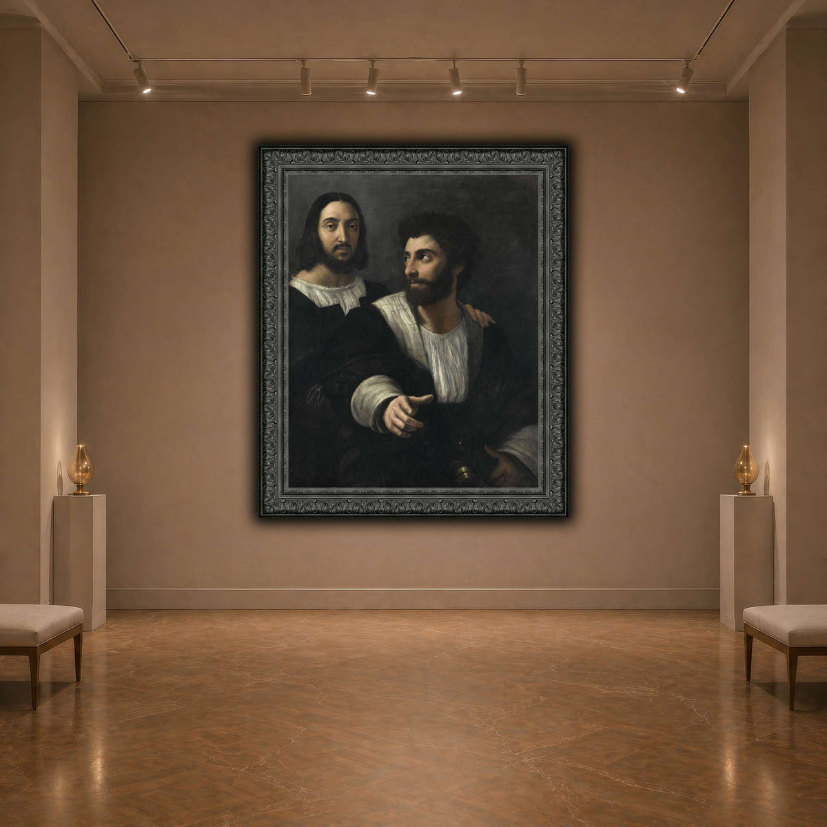Raphael_self_portrait_with_a_friend dark neutral-agallery