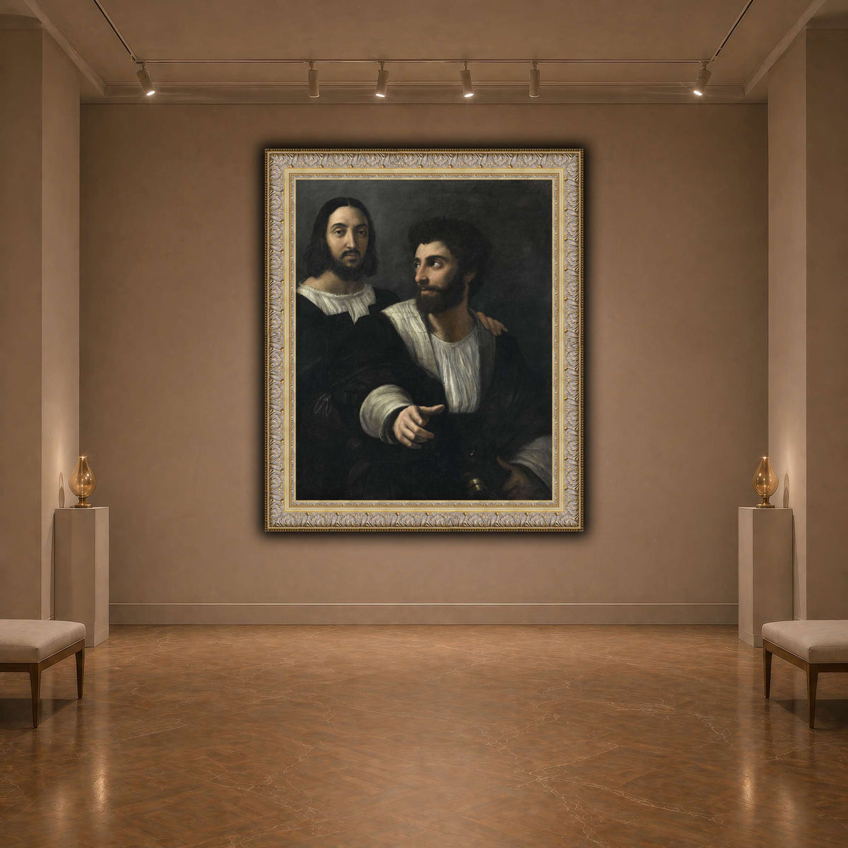 Raphael_self_portrait_with_a_friend dark neutral-agallery