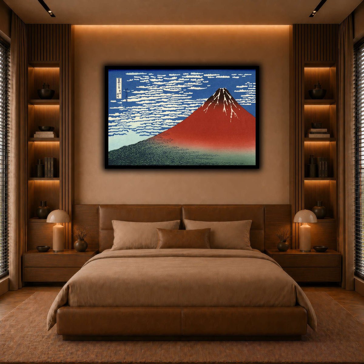 Red_Fuji_Katsushika Hokusai  warm-bedroom