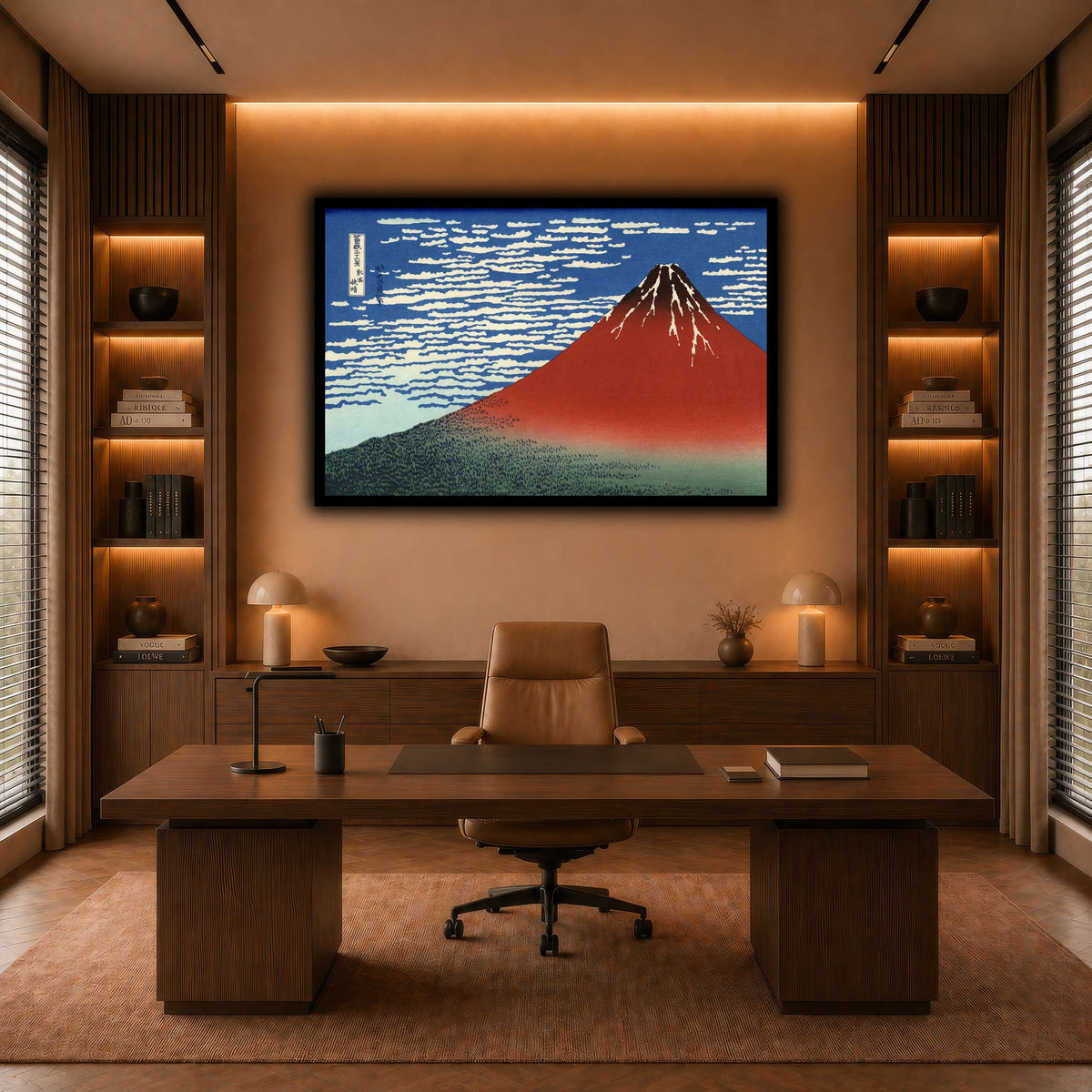 Red_Fuji_Katsushika Hokusai  warm-office