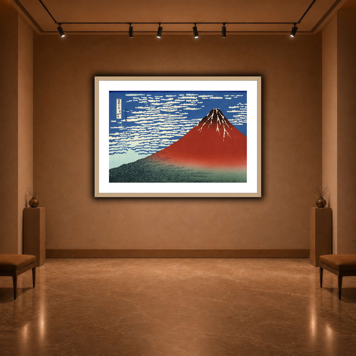 Red_Fuji_Katsushika Hokusai  warm-agallery