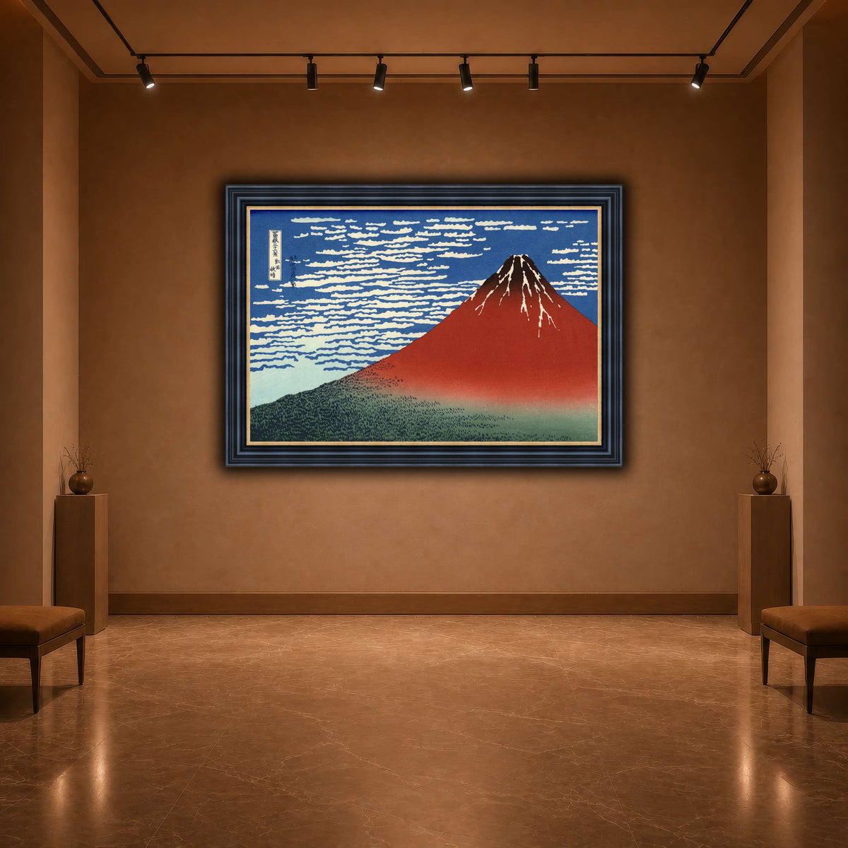 Red_Fuji_Katsushika Hokusai  warm-agallery