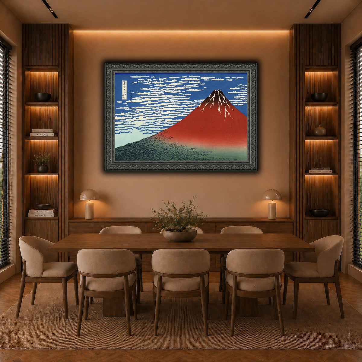 Red_Fuji_Katsushika Hokusai  warm-dining room