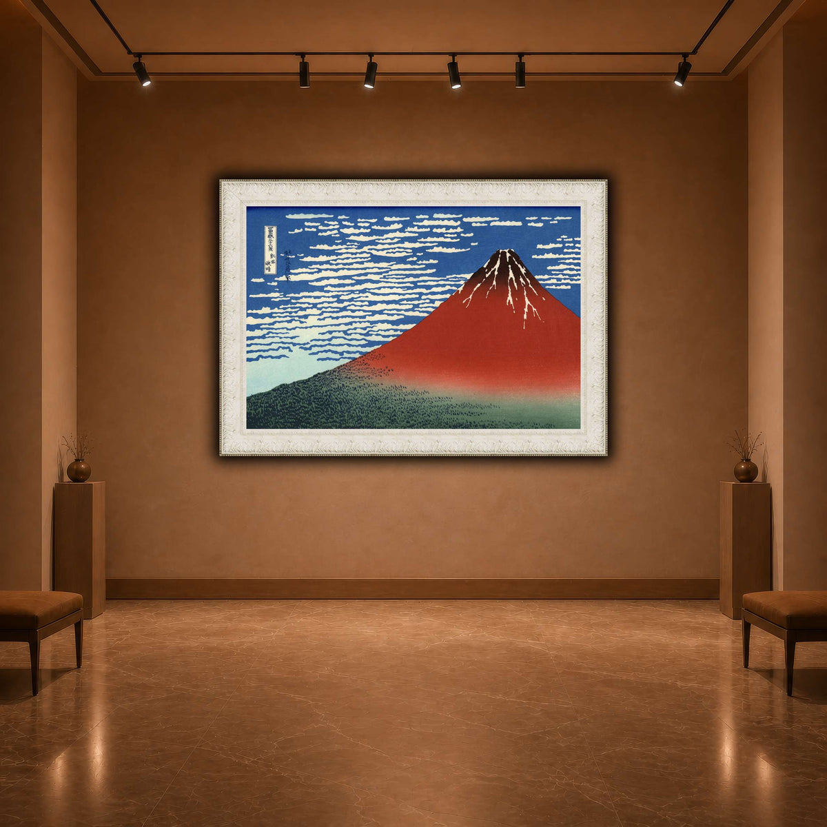 Red_Fuji_Katsushika Hokusai  warm-agallery