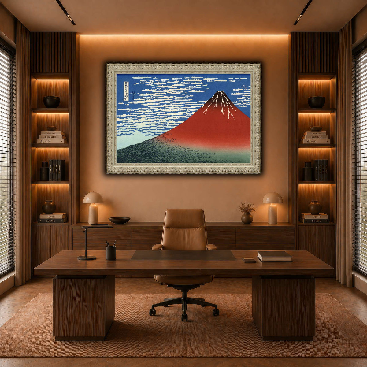 Red_Fuji_Katsushika Hokusai  warm-office
