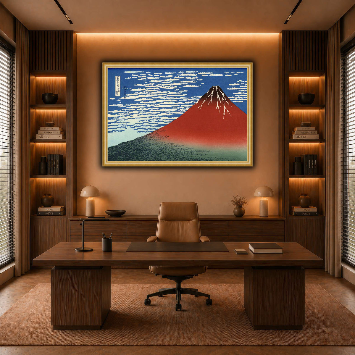 Red_Fuji_Katsushika Hokusai  warm-office