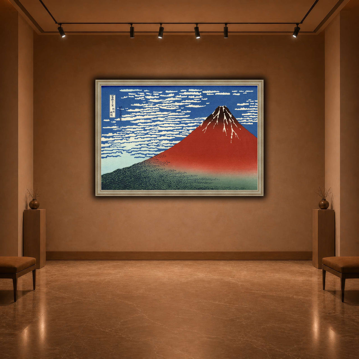 Red_Fuji_Katsushika Hokusai  warm-agallery