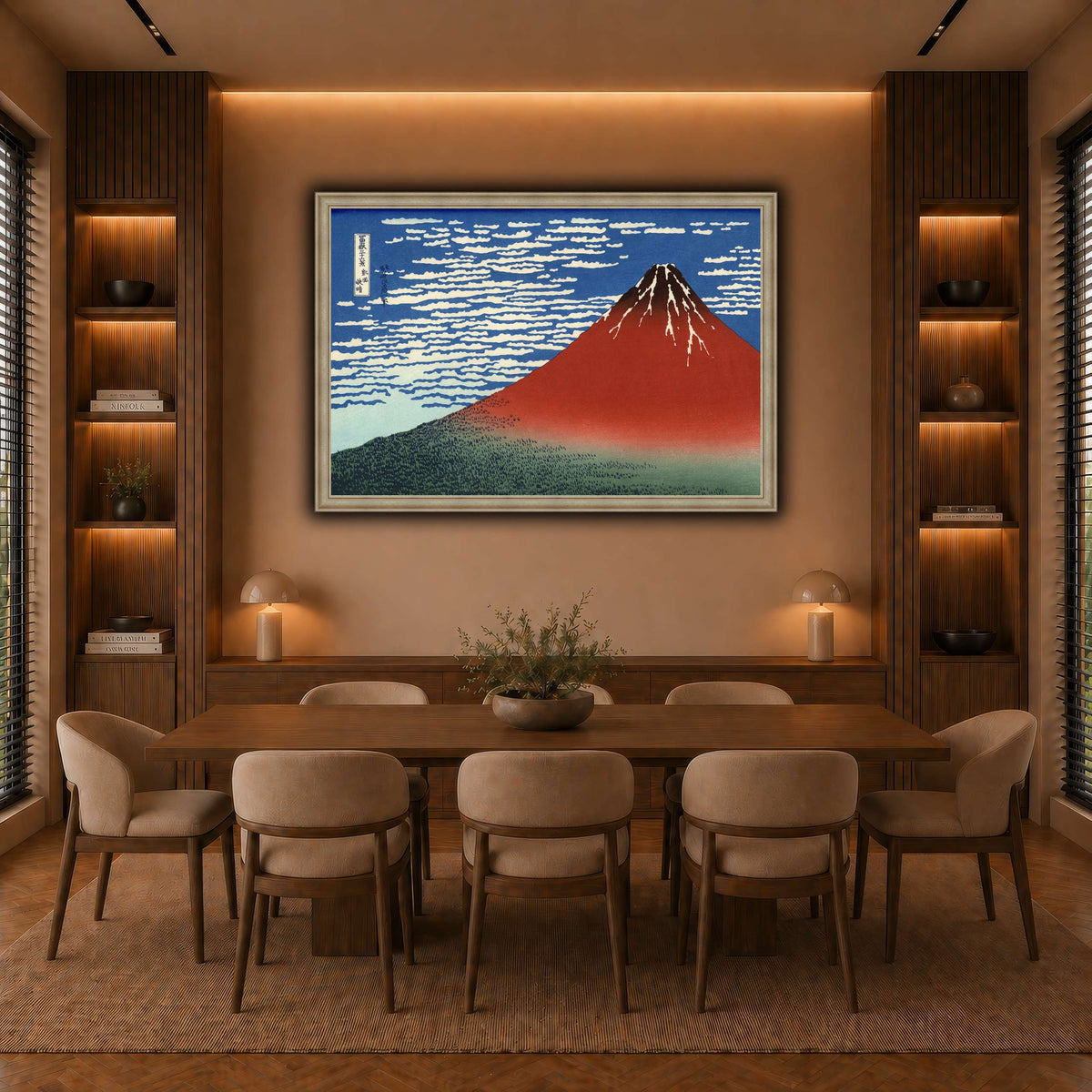 Red_Fuji_Katsushika Hokusai  warm-dining room