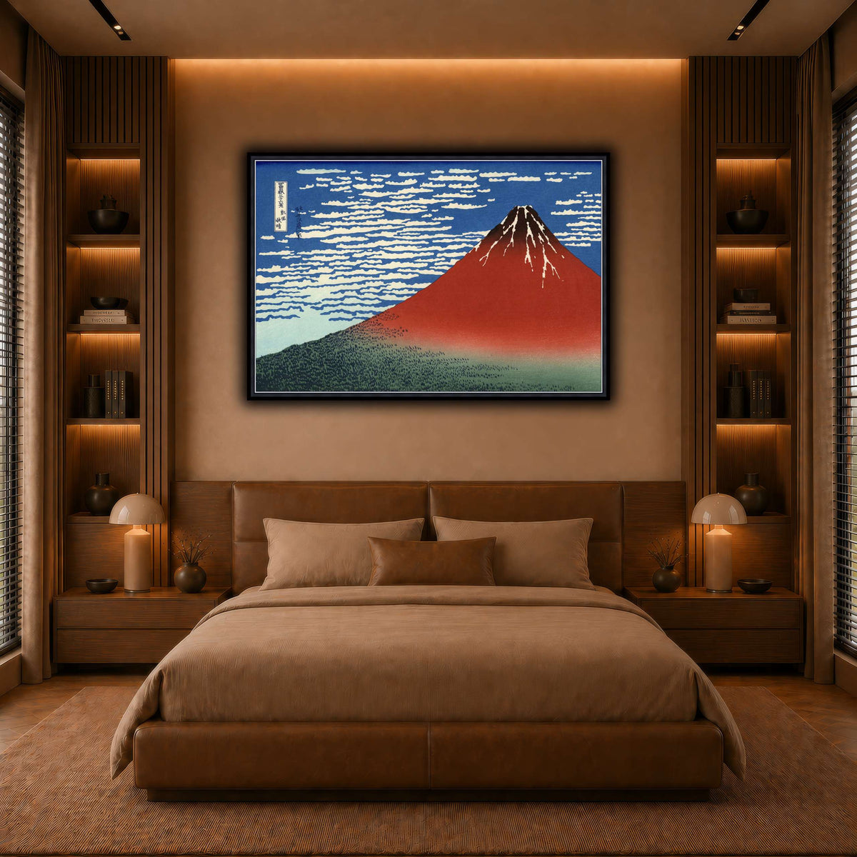Red_Fuji_Katsushika Hokusai  warm-bedroom