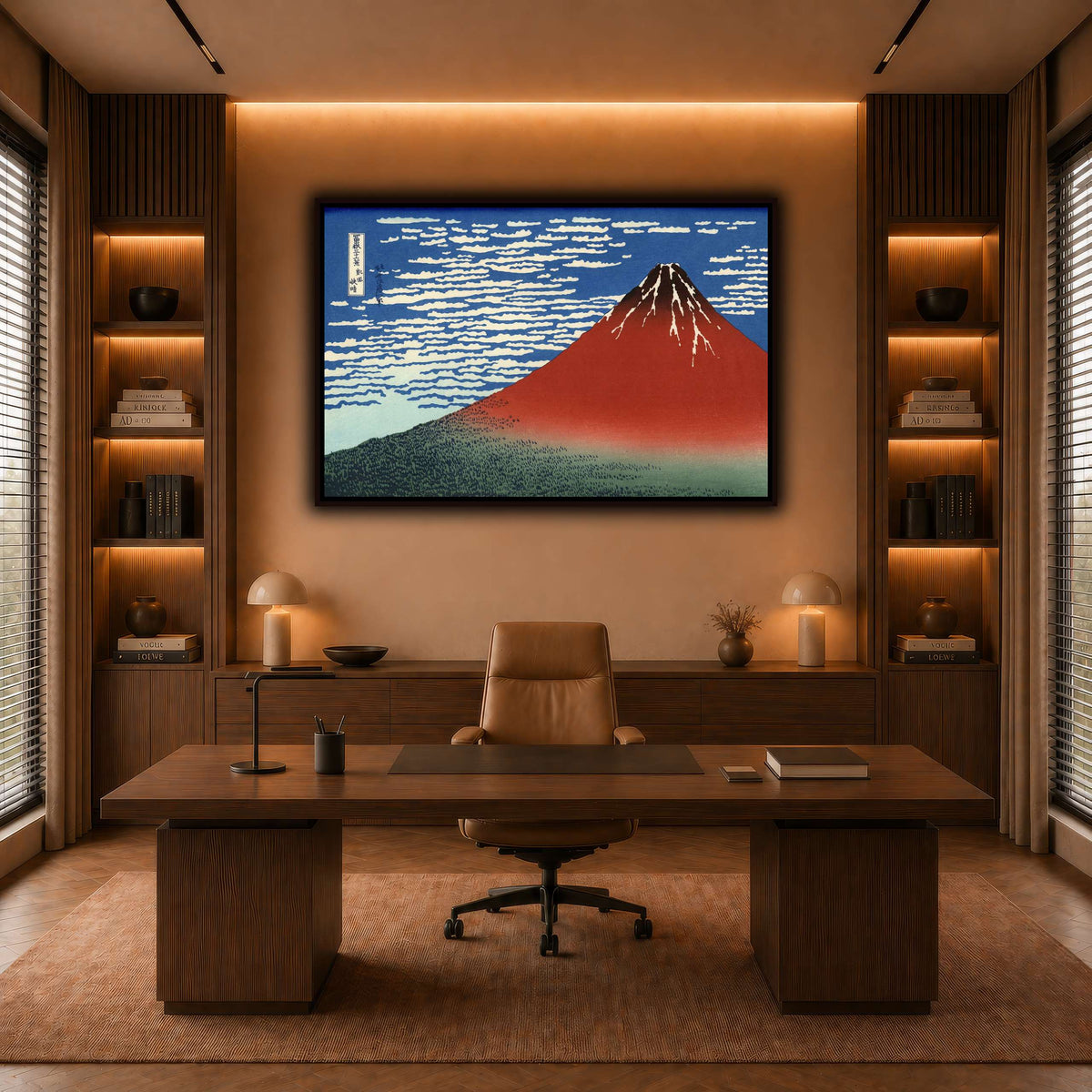 Red_Fuji_Katsushika Hokusai  warm-office