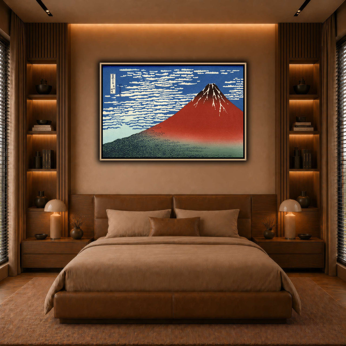 Red_Fuji_Katsushika Hokusai  warm-bedroom
