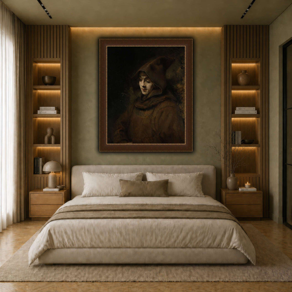 Rembrandts_zoon_Titus_in_monniksdracht_Rembrandt-van-Rijn earth-bedroom