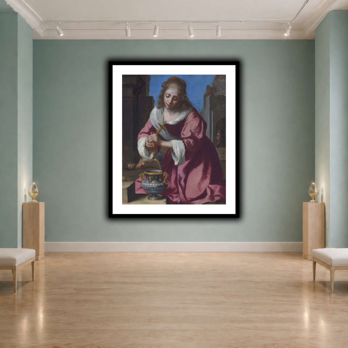 SaintPraxedisJohannesVermeerPainting cool-agallery