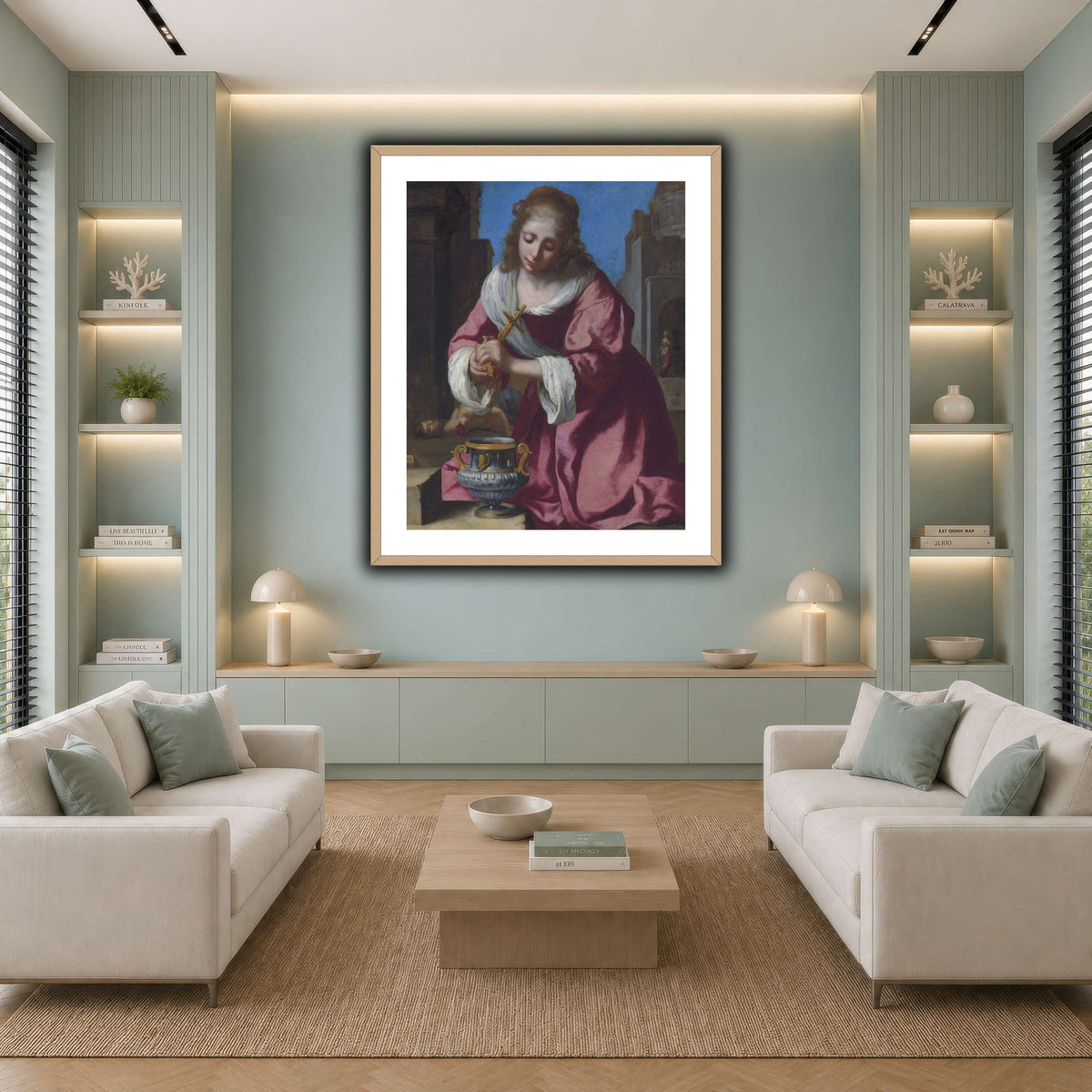 SaintPraxedisJohannesVermeerPainting cool-living room