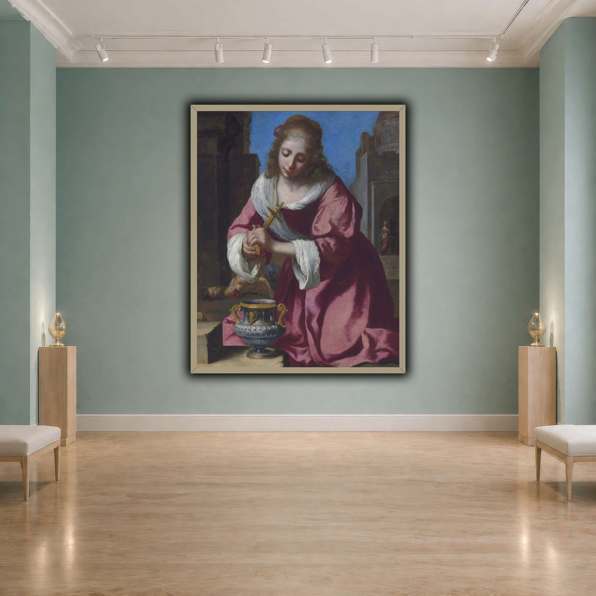 SaintPraxedisJohannesVermeerPainting cool-agallery