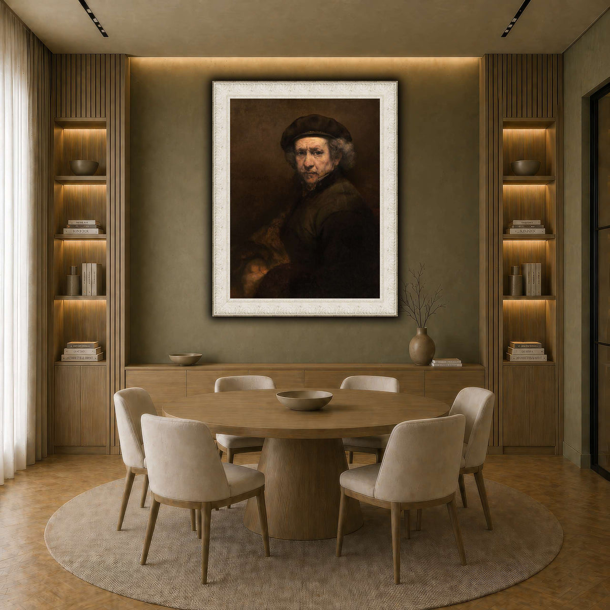 Self-Portrait_Rembrandt-van-Rijn earth-dining room