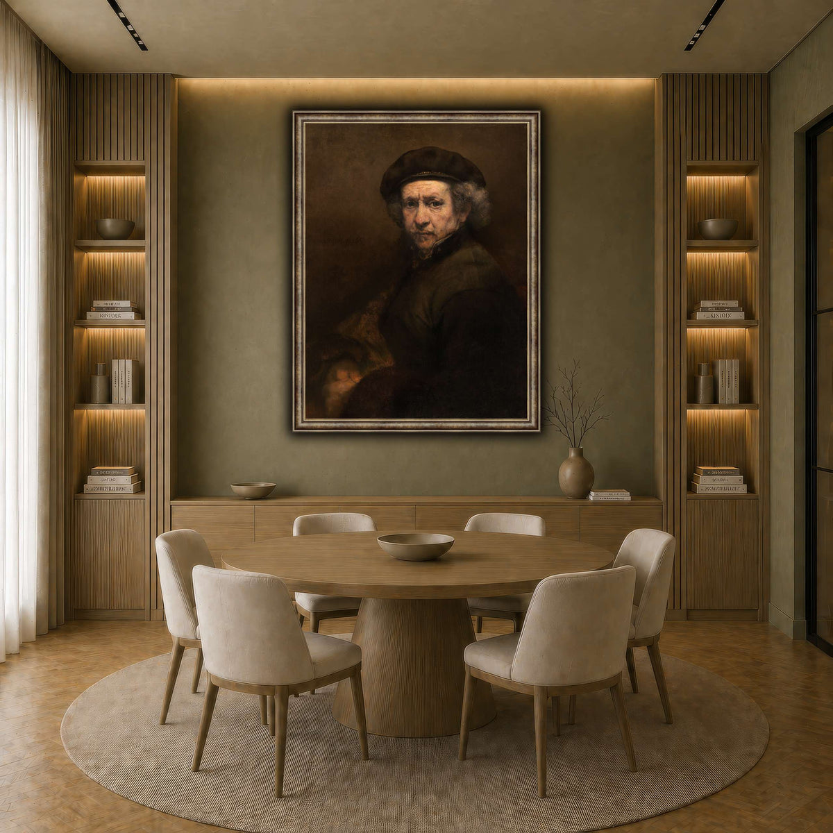 Self-Portrait_Rembrandt-van-Rijn earth-dining room