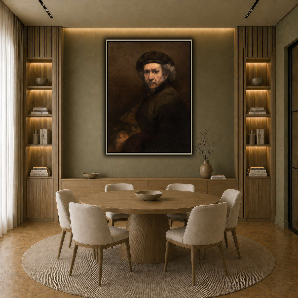 Self-Portrait_Rembrandt-van-Rijn earth-dining room