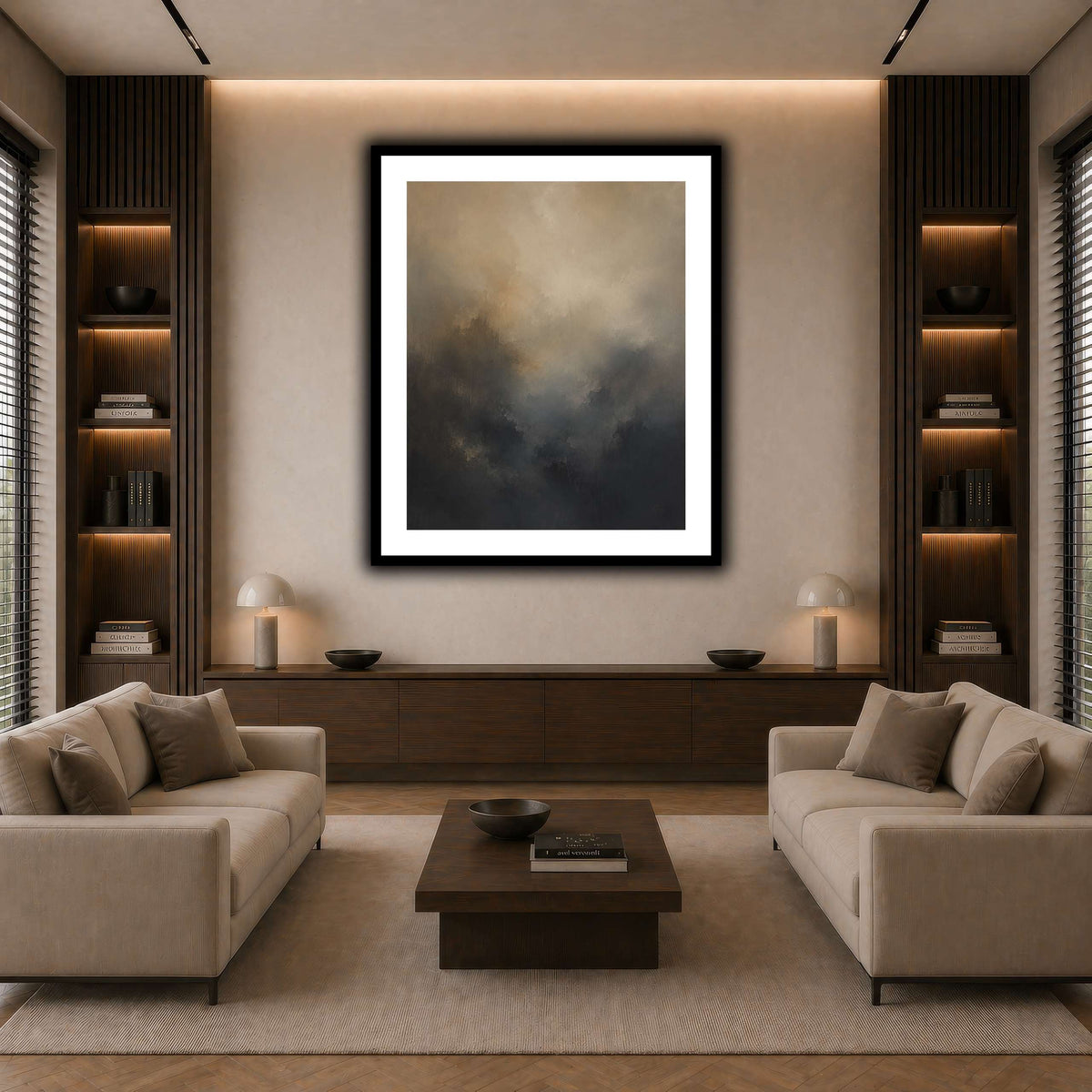 Soft Dusk dark neutral-living room