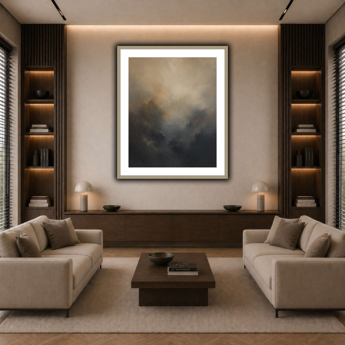 Soft Dusk dark neutral-living room